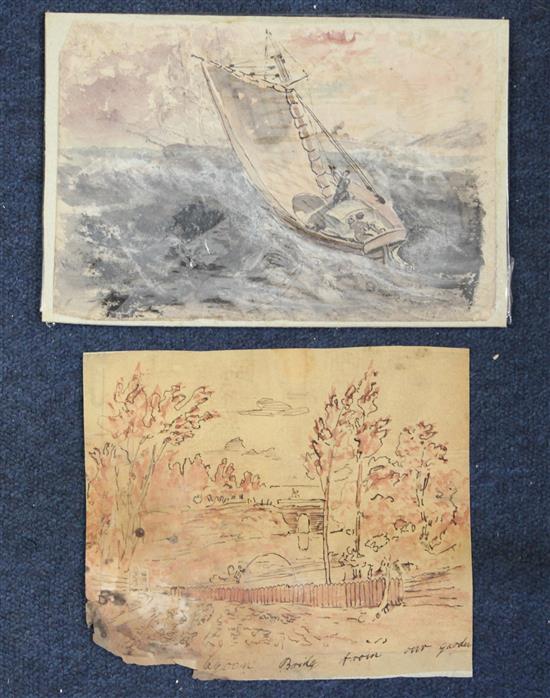 George Remington (1777-1863) & Son Views of Bermuda, Largest 9.5 x 13.5in. unframed.